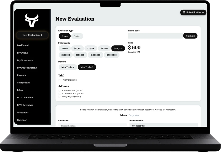 FT Dashboard New Evaluations